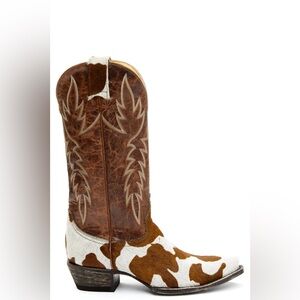 Idyllwild Brown and White Cowgirl Boots